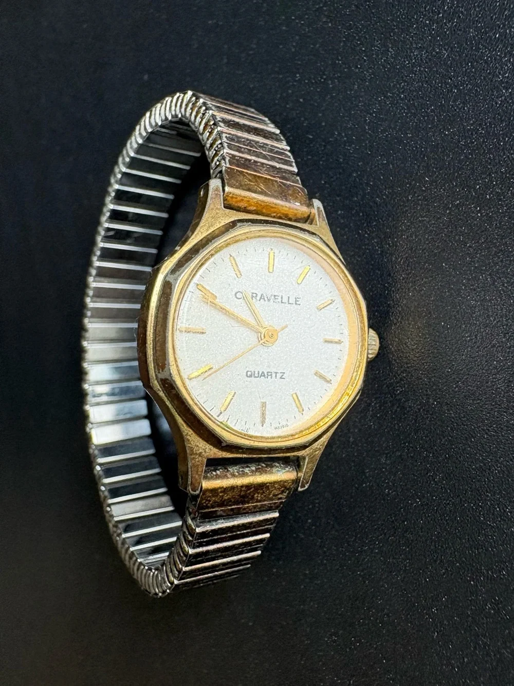 Caravelle Women’s Gold-Tone Quartz Watch - Classic Gold and Silver Design
